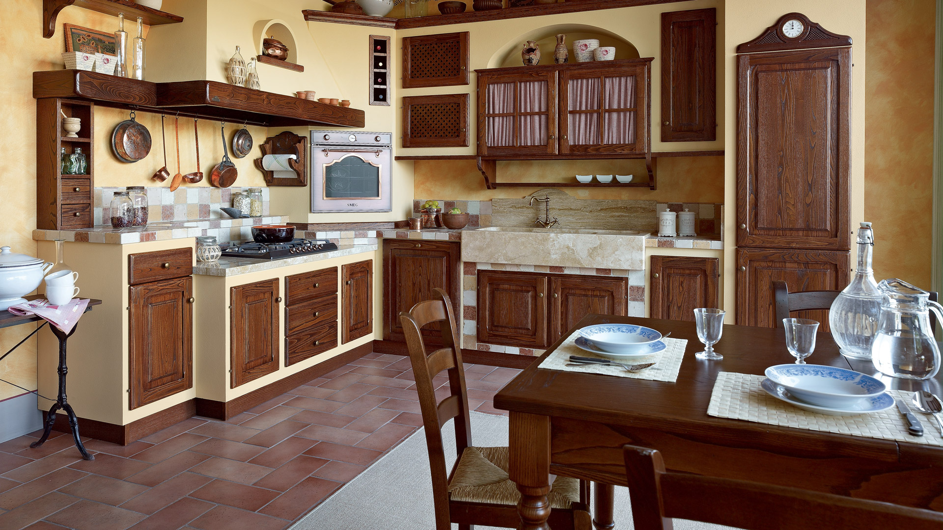 Cucine country e cucine in muratura le cucine dei mastri Cucina muratura country